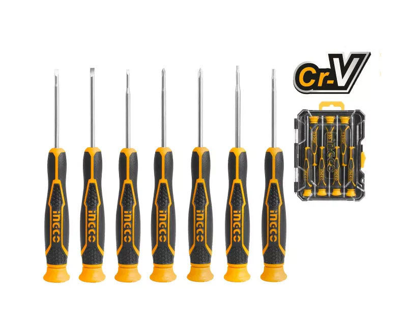 INGCO SET DE 7 TOURNEVIS À PRÉCISION - HKSD0718